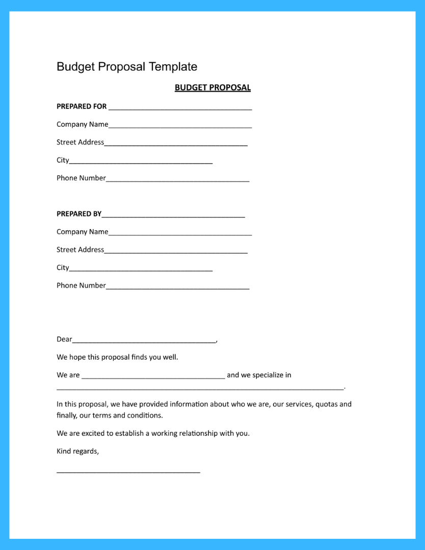 Free Budget Proposal Template To Win More Clients Free Budget Proposal Template To Win More Clients