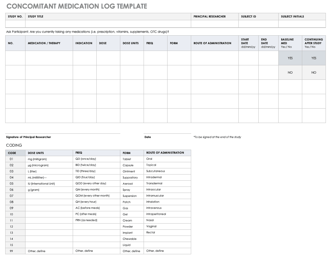Free Clinical Trial Templates Smartsheet