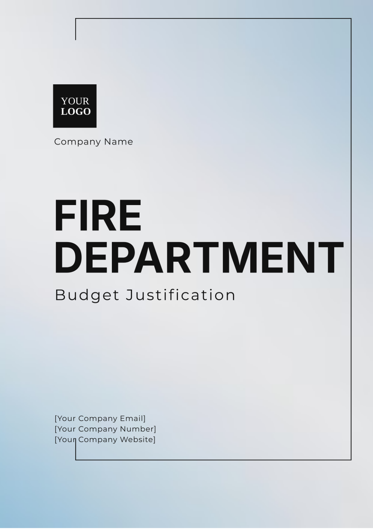 Free Fire Department Budget Justification Template To Edit Online