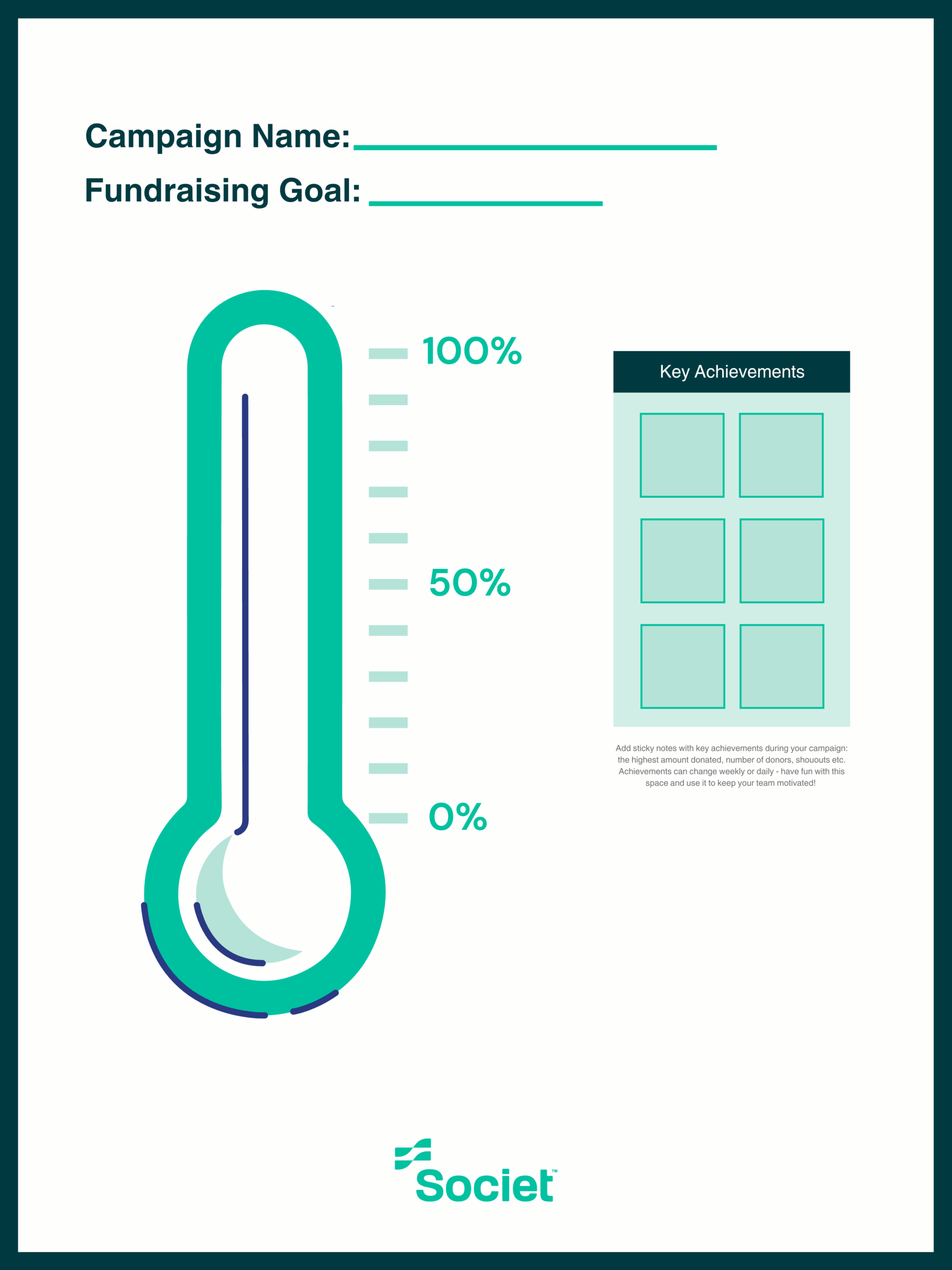 Budget Thermometer Template