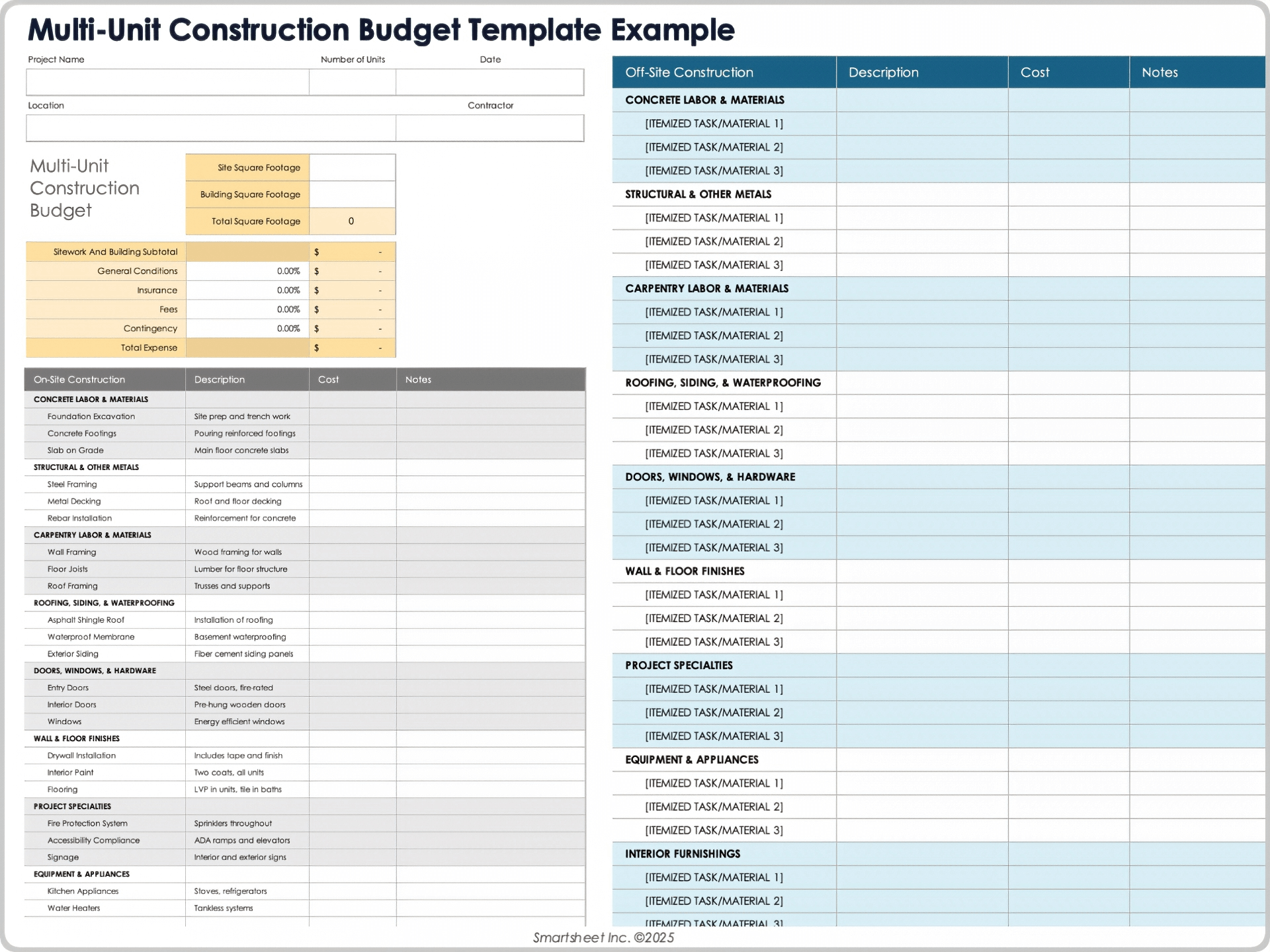 Free Google Sheets Construction Budget Templates All Types