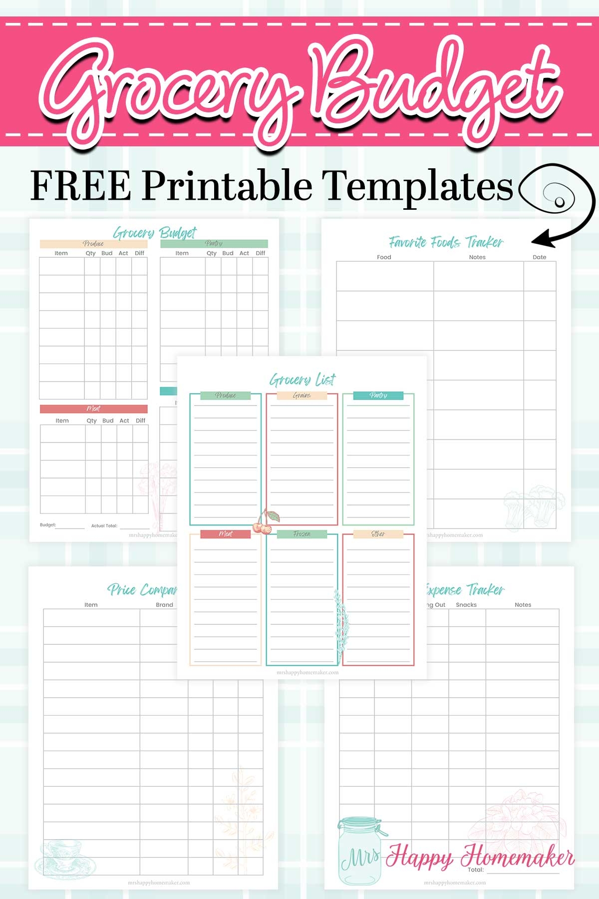 Grocery Budget Template Free