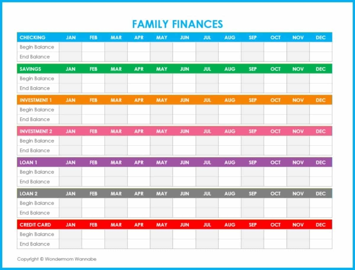 Free Printable Budget Worksheets For Family Finances