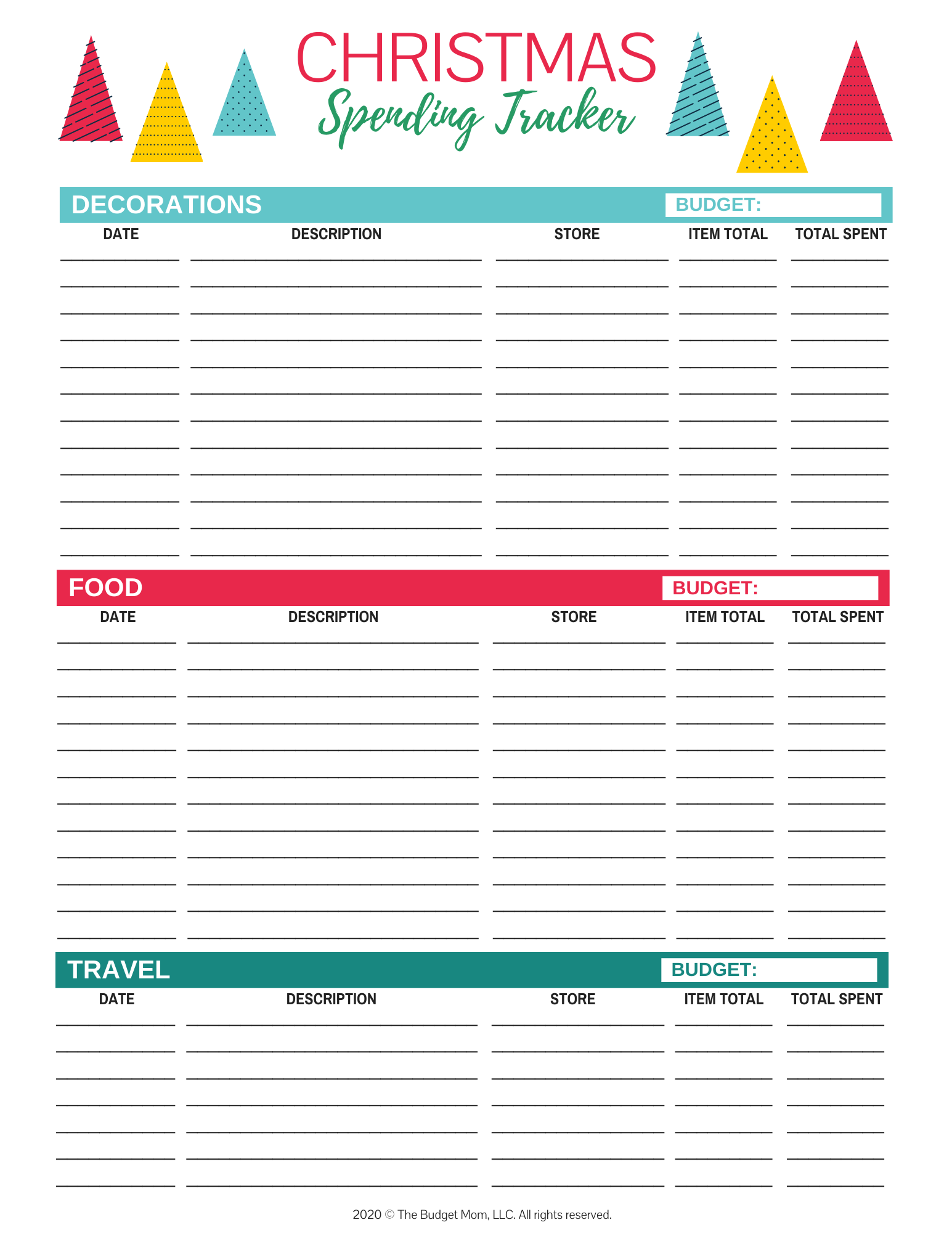 The Budget Mom Free Printables