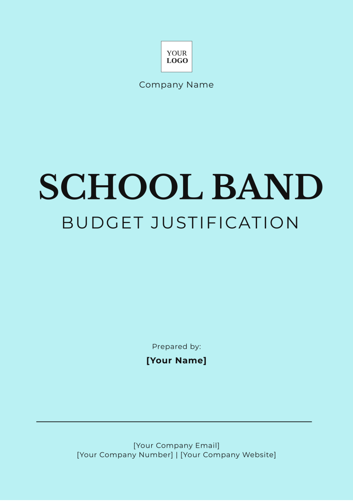Free School Band Budget Justification Template To Edit Online