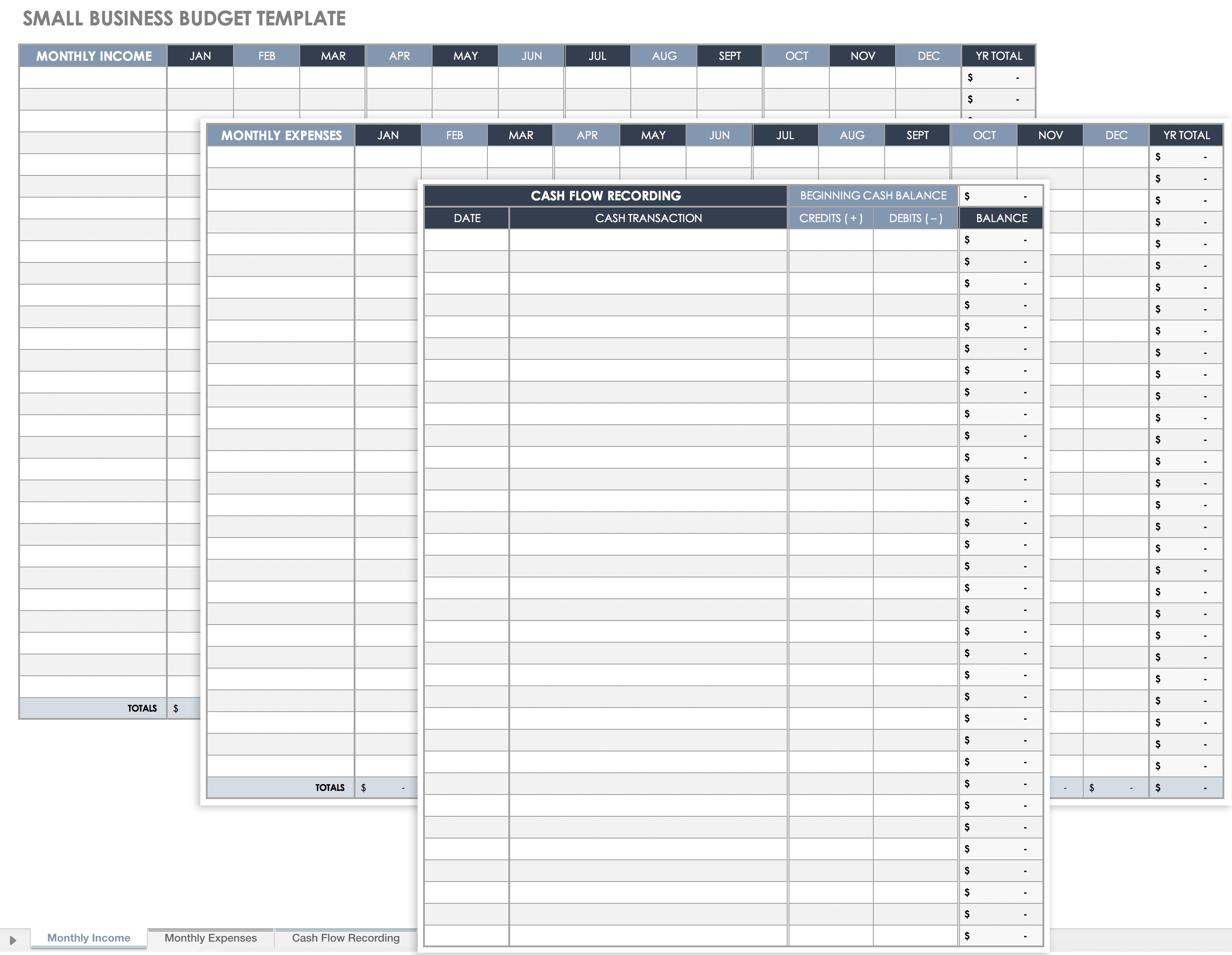 Office Budget Spreadsheet Template