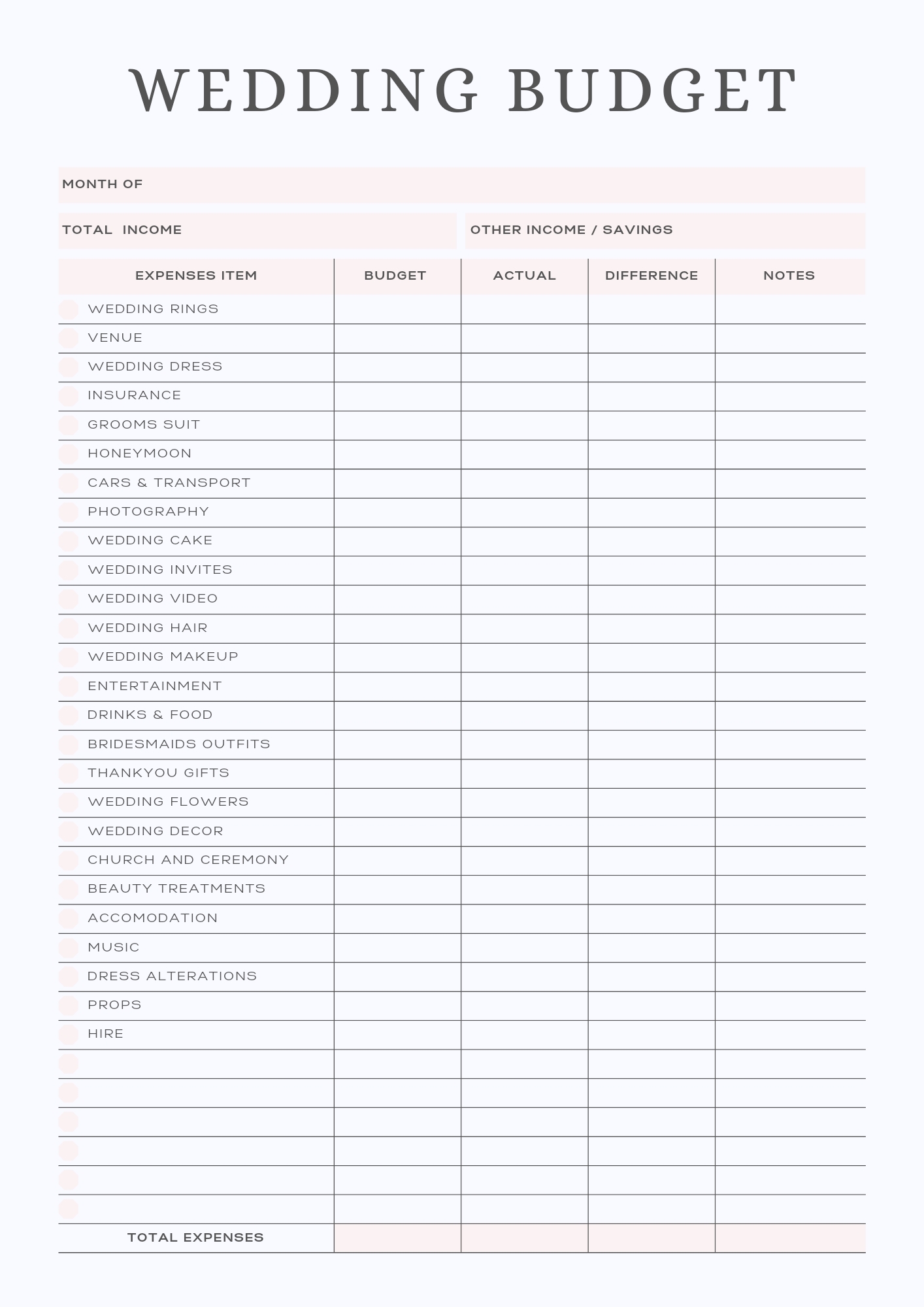 FREE Wedding Budget Checklist And Guide KISS THE BRIDE MAGAZINE