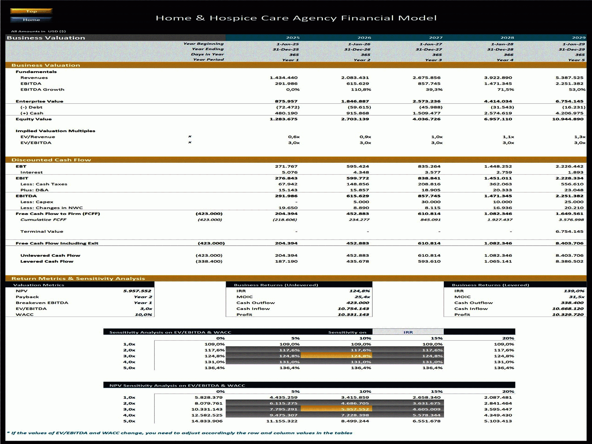 Hospice Budget Template
