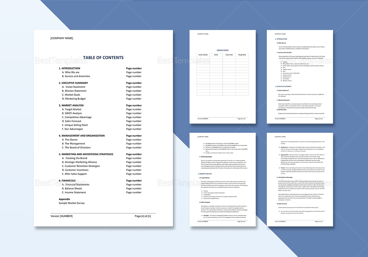 Hotel Marketing Plan Template In Word Google Docs Apple Pages Hotel Marketing Plan Template In Word Google Docs Apple Pages