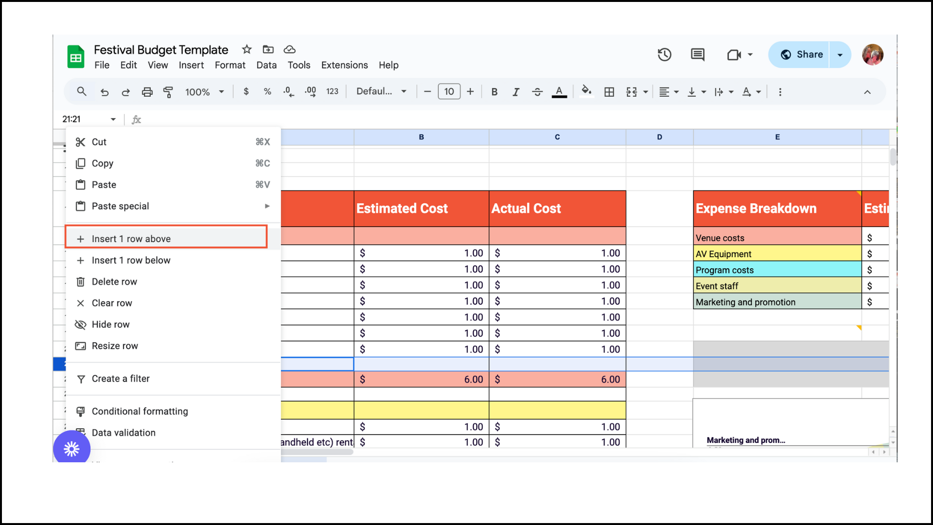 How To Build A Music Festival Budget Free Templates 