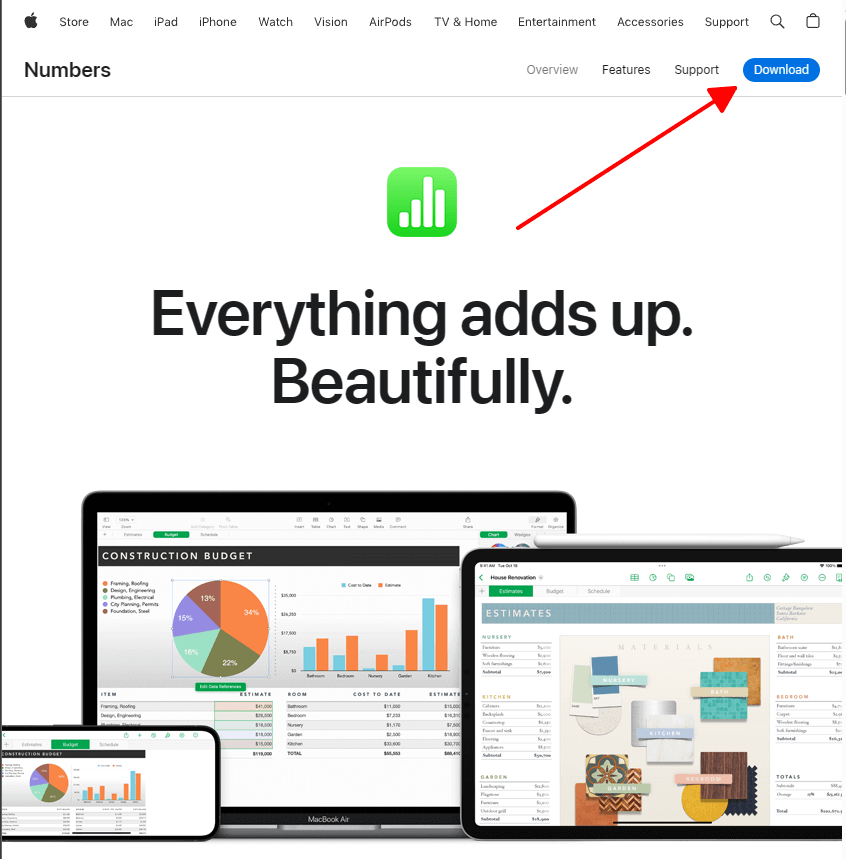 Budget Template Apple Numbers