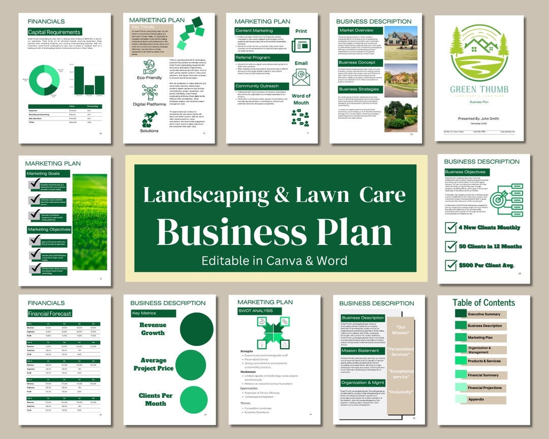 Lawn Care Business Budget Template