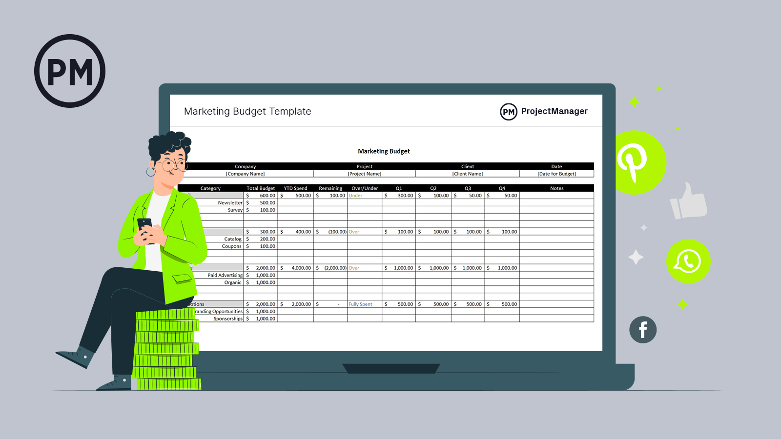 Marketing Budget Template For Excel Free Download 