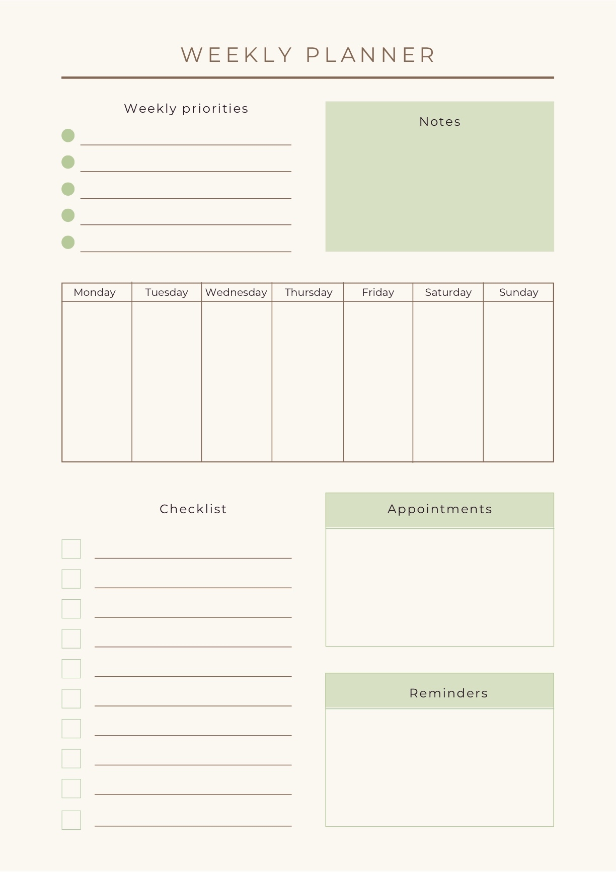 Budget Template Notability
