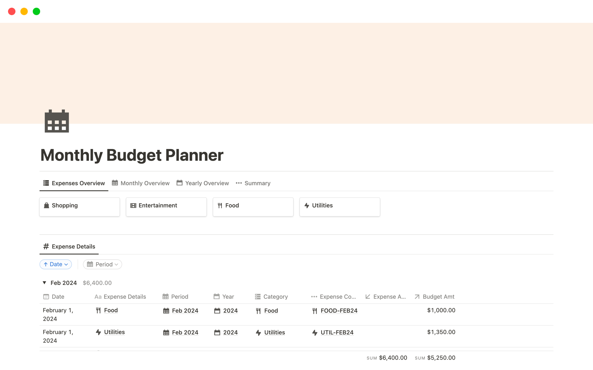 Monthly Budget Planner Template By Theaccountantguy FinanceGuy Notion Marketplace