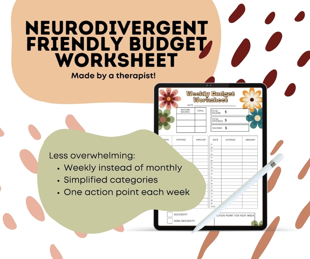 Adhd Friendly Budget Template