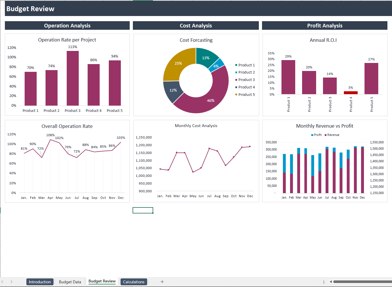 Operational Budget Analysis Template Eloquens
