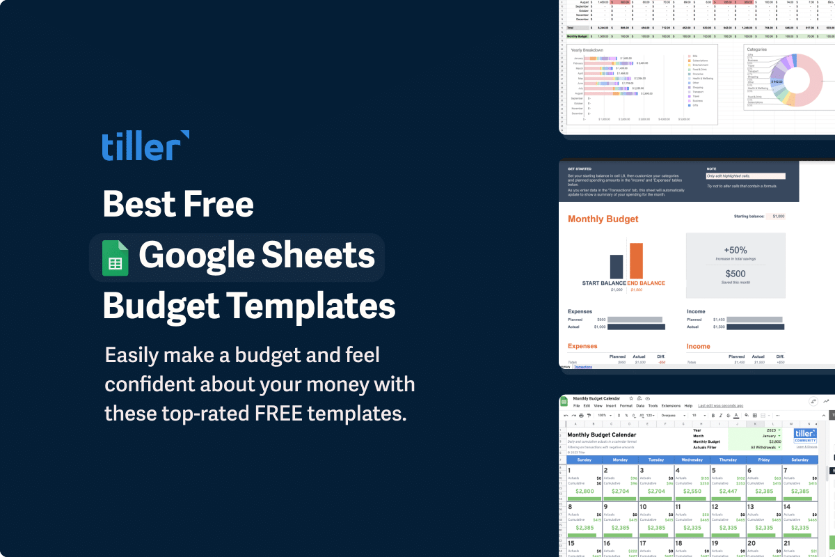 Our 11 Favorite Free Google Sheets Budget Templates Of 2025 Tiller
