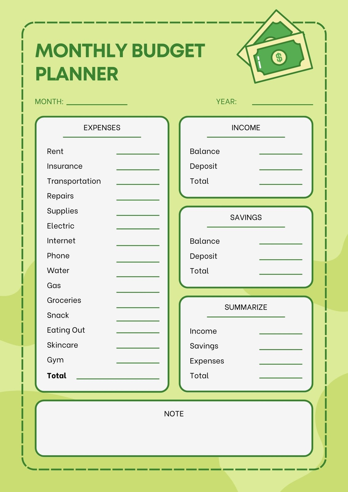 Page 3 Free And Customizable Budget Templates Page 3 Free And Customizable Budget Templates