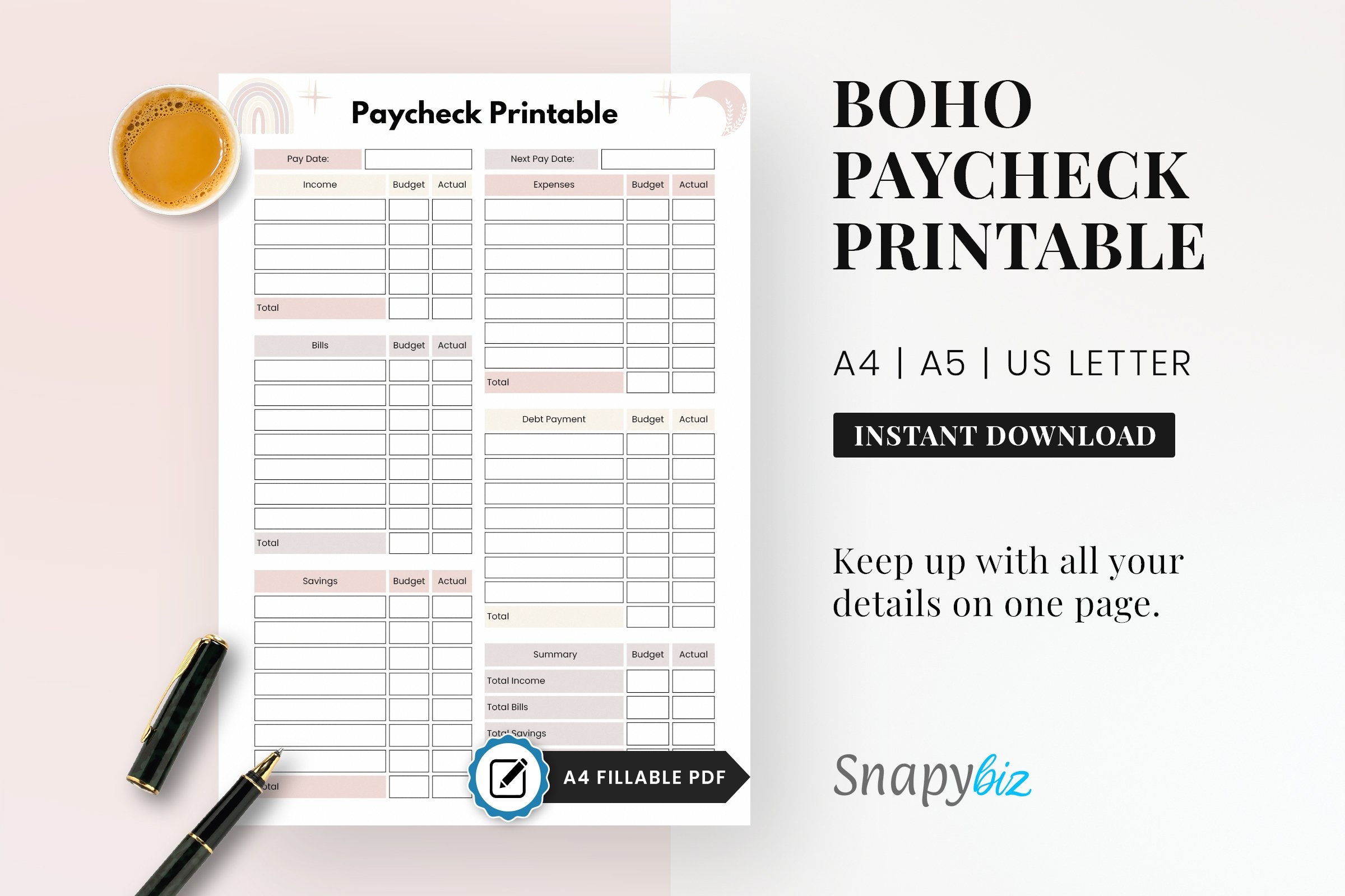 Paycheck Budget Template Printable Paycheck Budget Template Printable