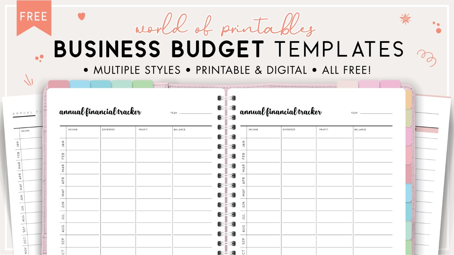 Printable Business Budget Template Free PDF Templates Printable Business Budget Template Free PDF Templates