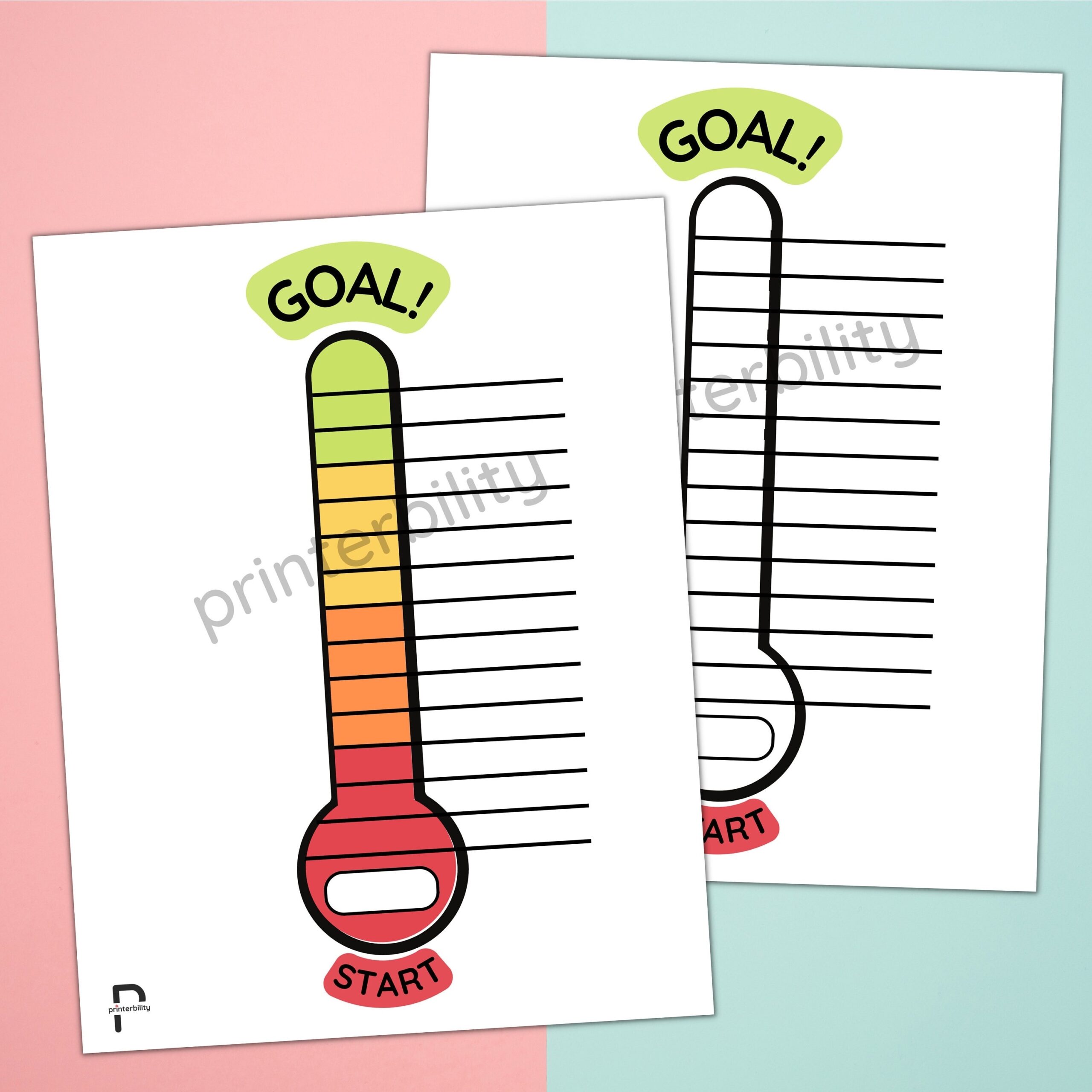 Budget Thermometer Template