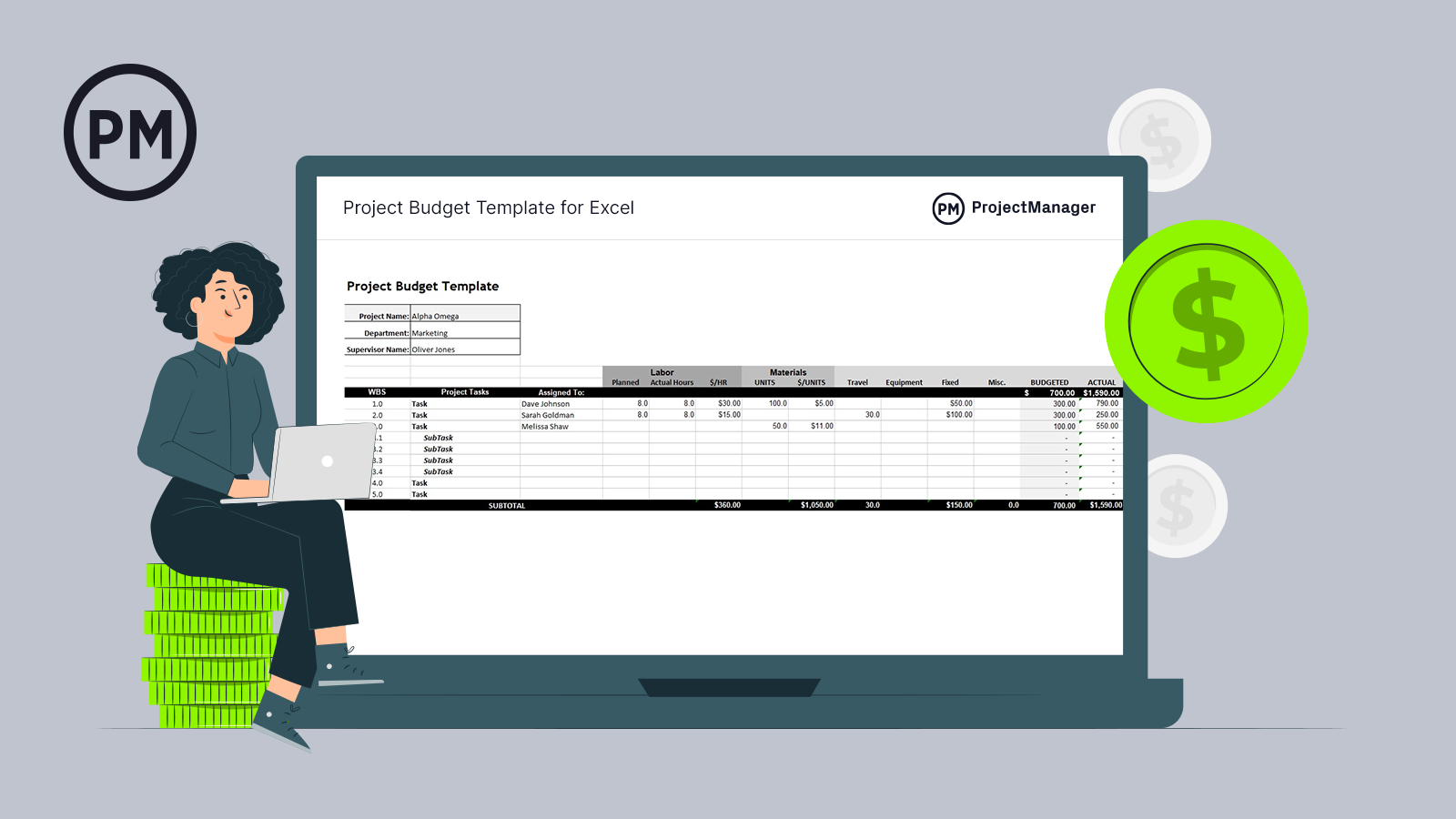Project Budget Template For Excel Free Download ProjectManager