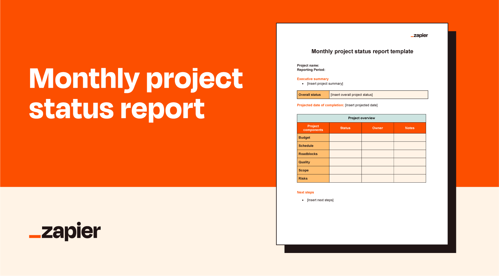 Project Status Report Templates Zapier
