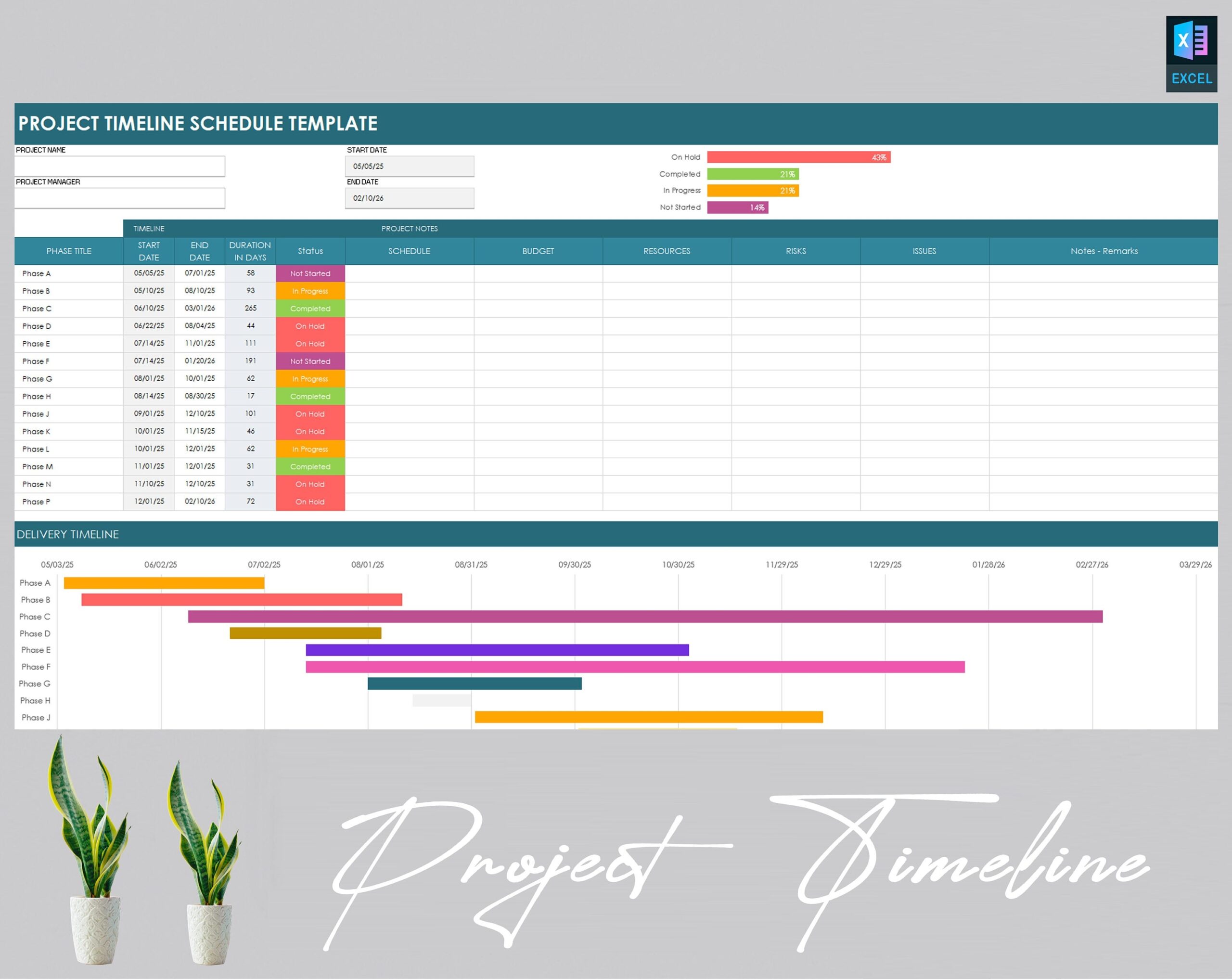 Budget And Timeline Template
