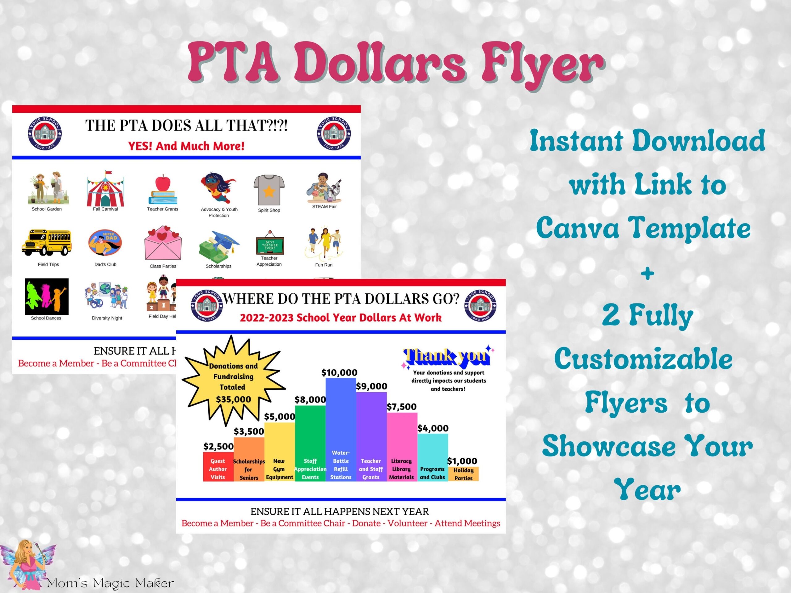Pta Budget Template Etsy