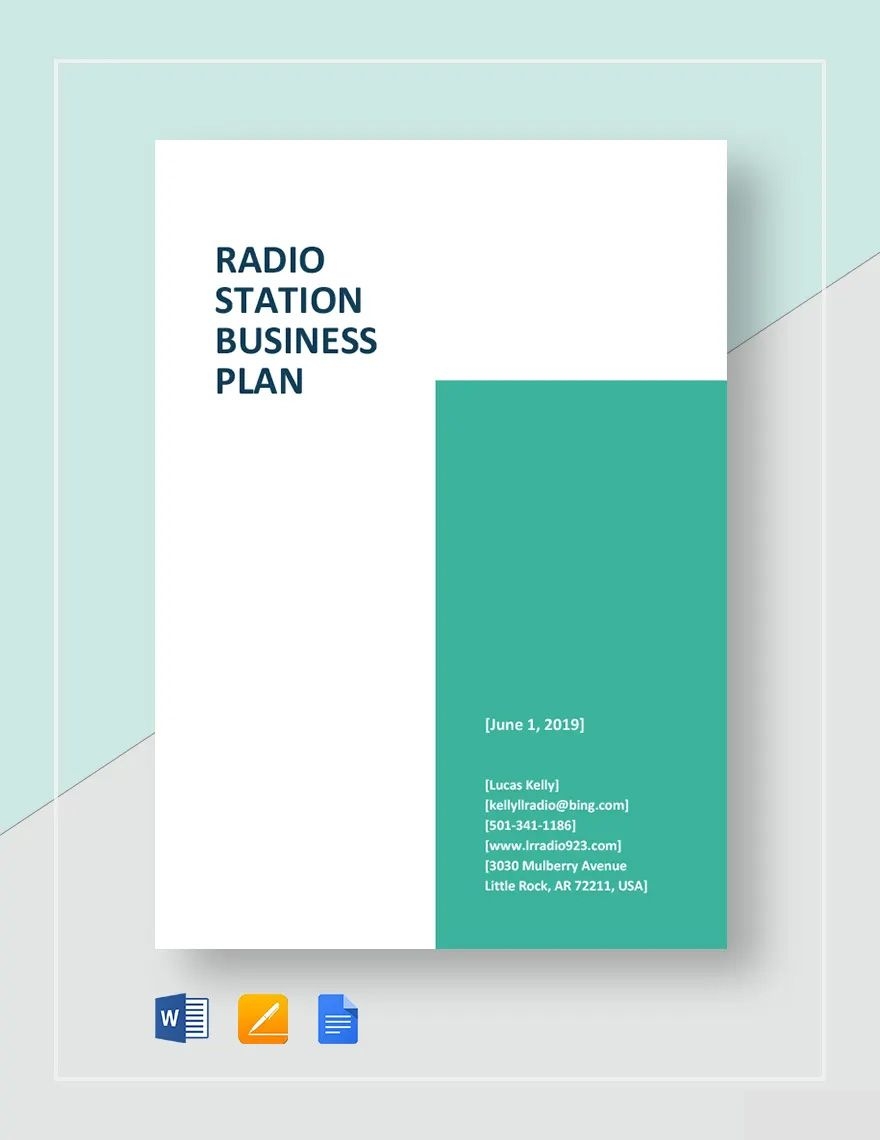 Radio Station Business Plan Template In Word Pages Google Docs Download Template Radio Station Business Plan Template In Word Pages Google Docs Download Template