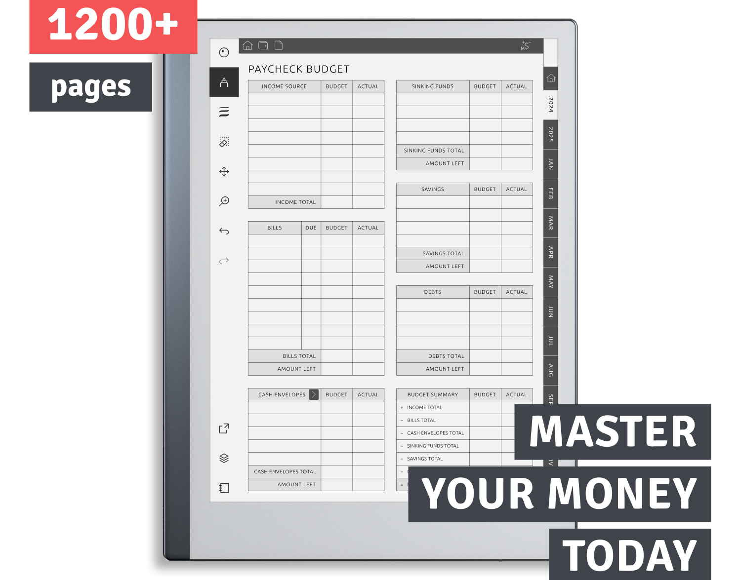 ReMarkable Budget Planner 2025 U0026 2026 Get Your Planner Template PDF