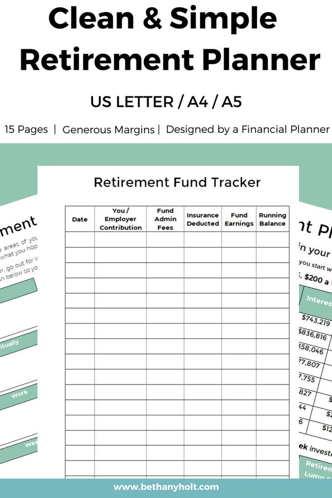 Budget For Retirement Template