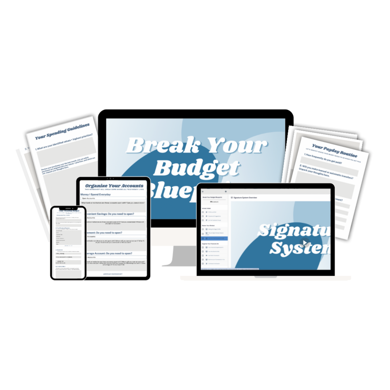 Break Your Budget Template