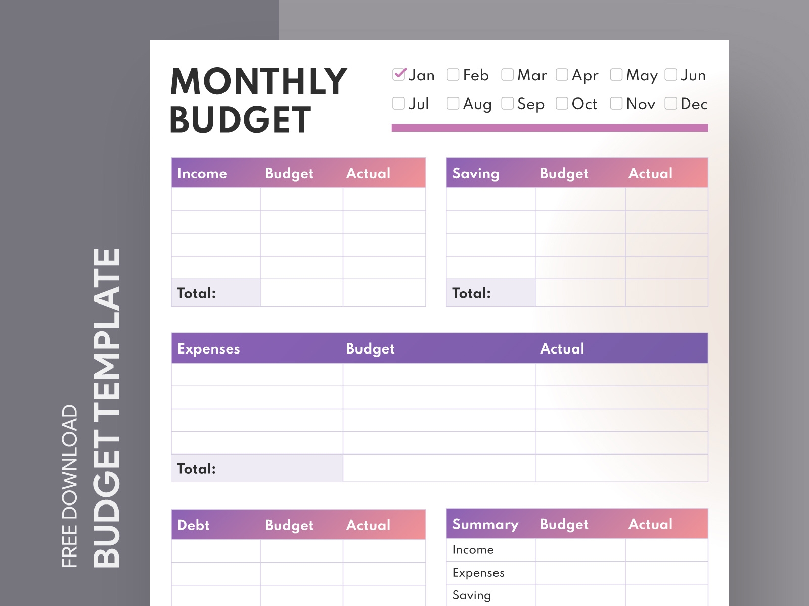 Budget Template Docs