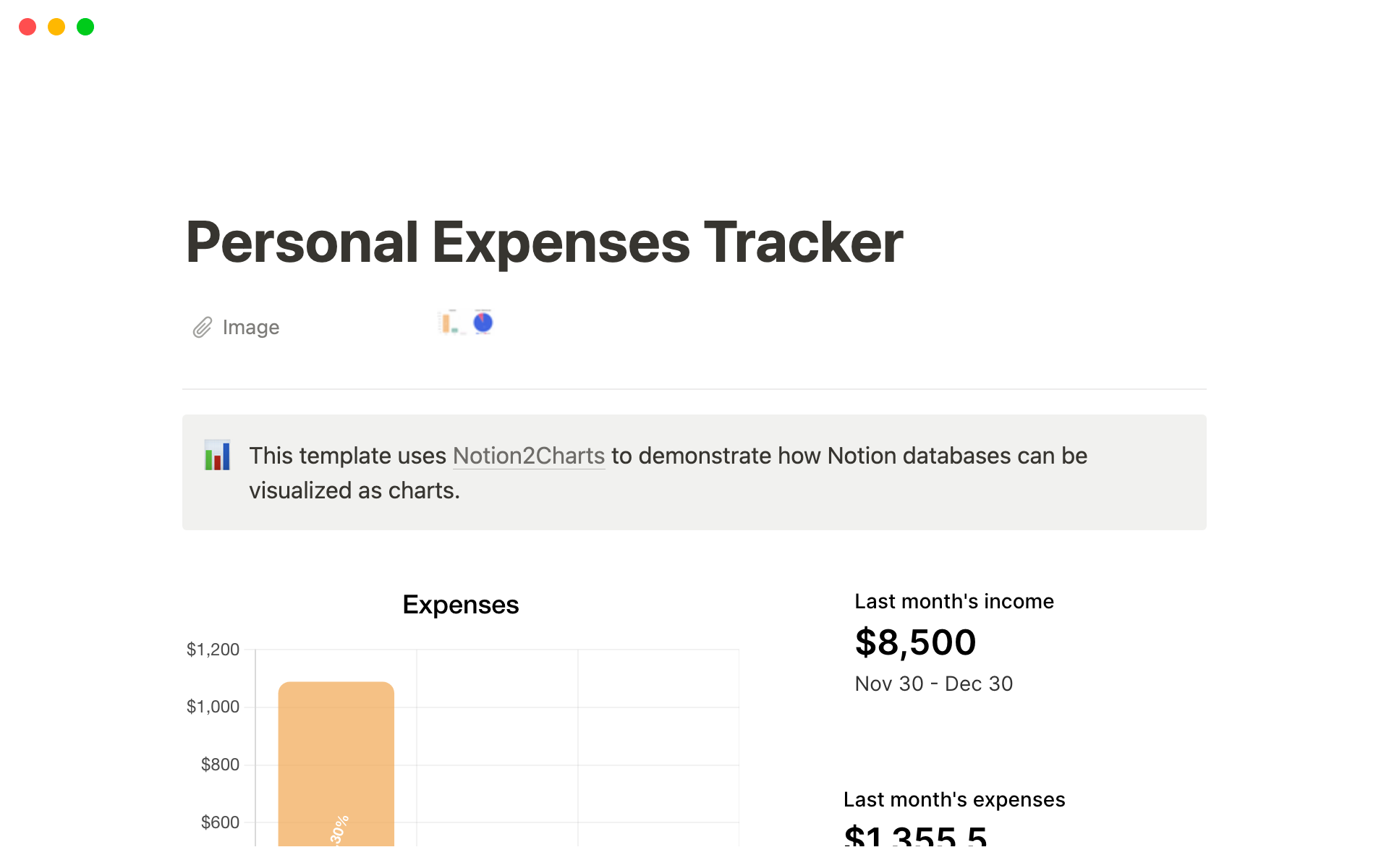 Budgeting Notion Template