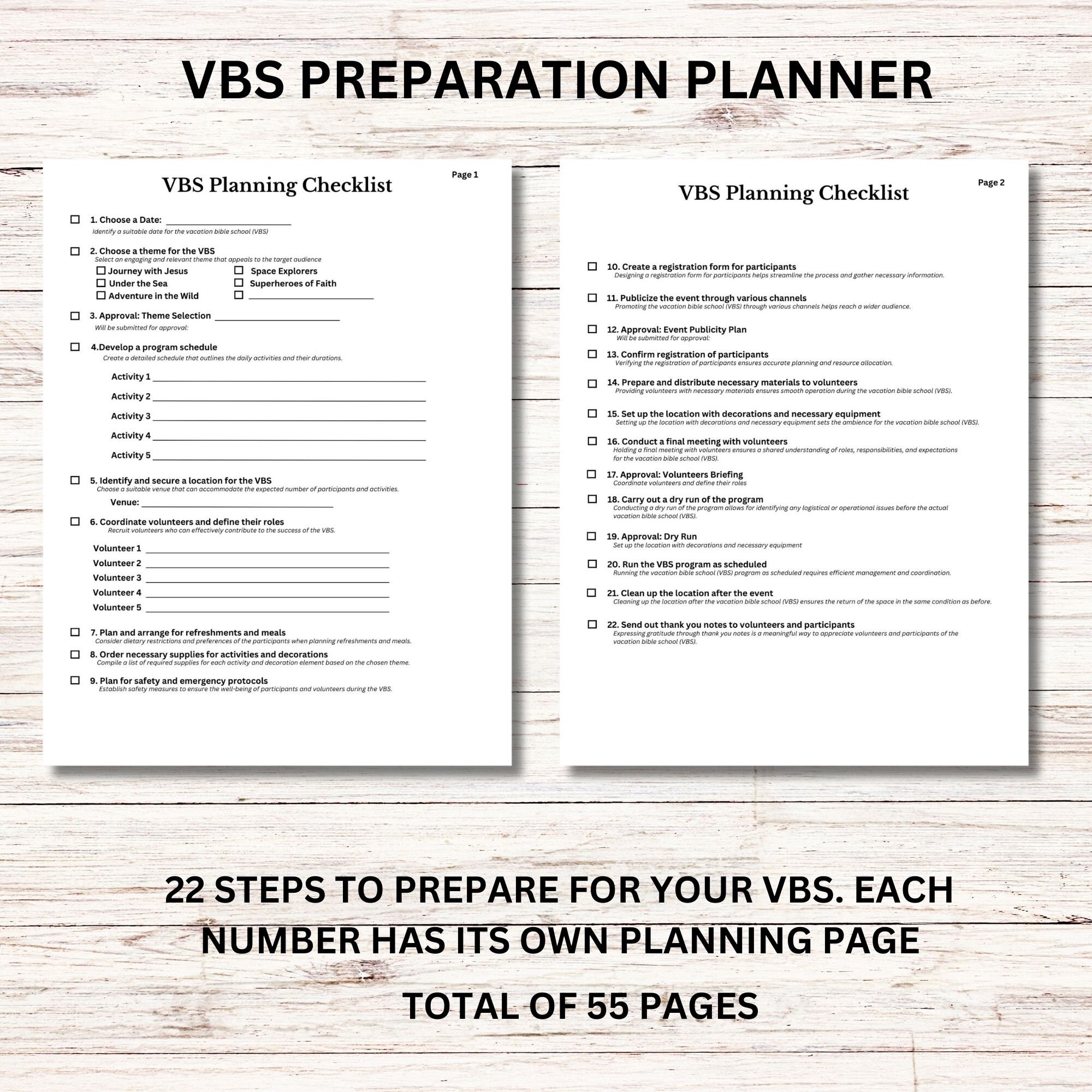 Vbs Budget Template