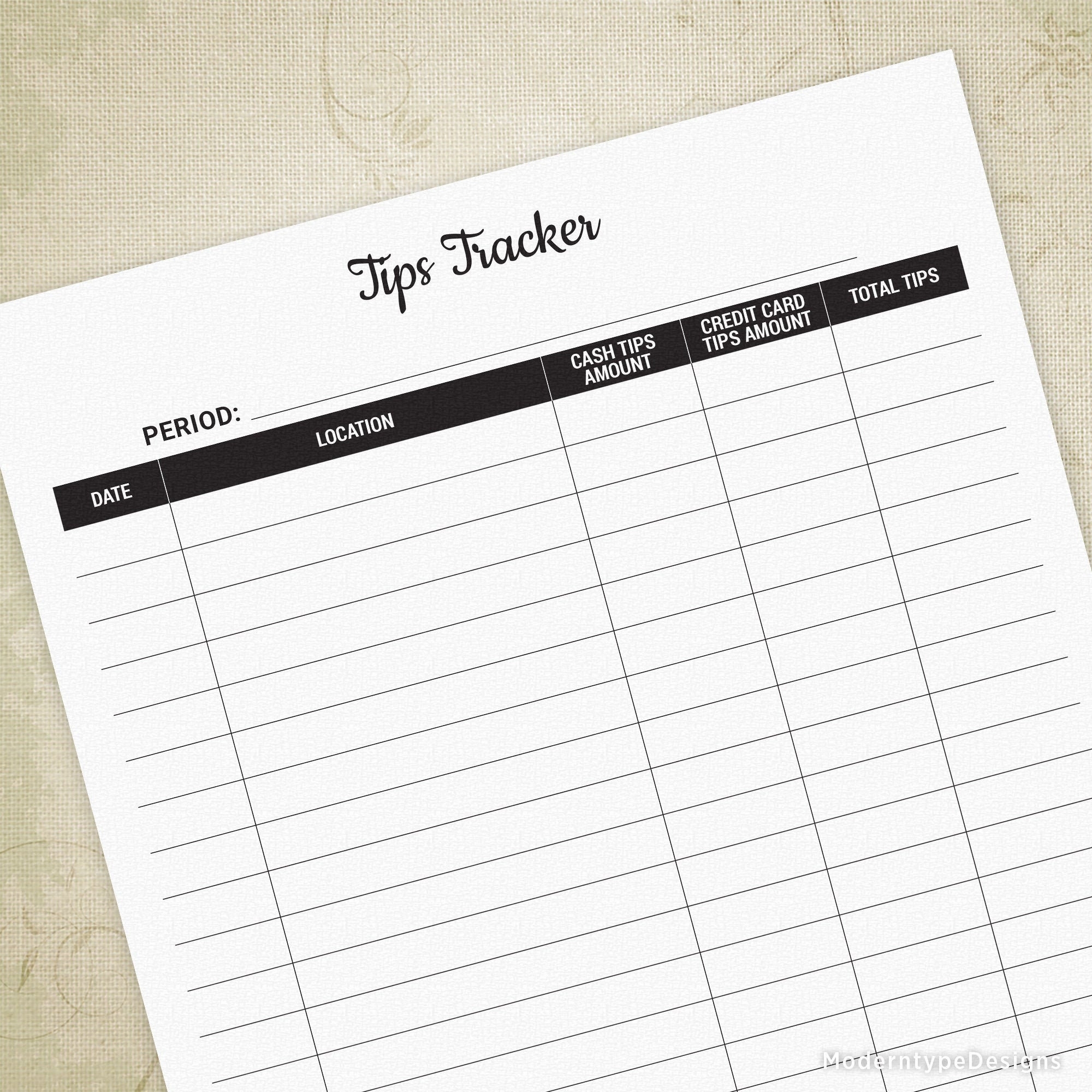 Server Budget Template