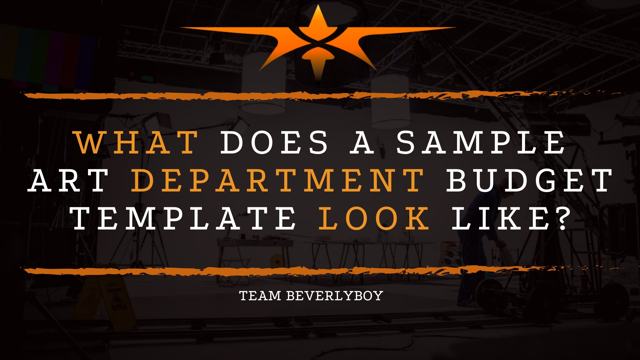 Art Department Budget Template