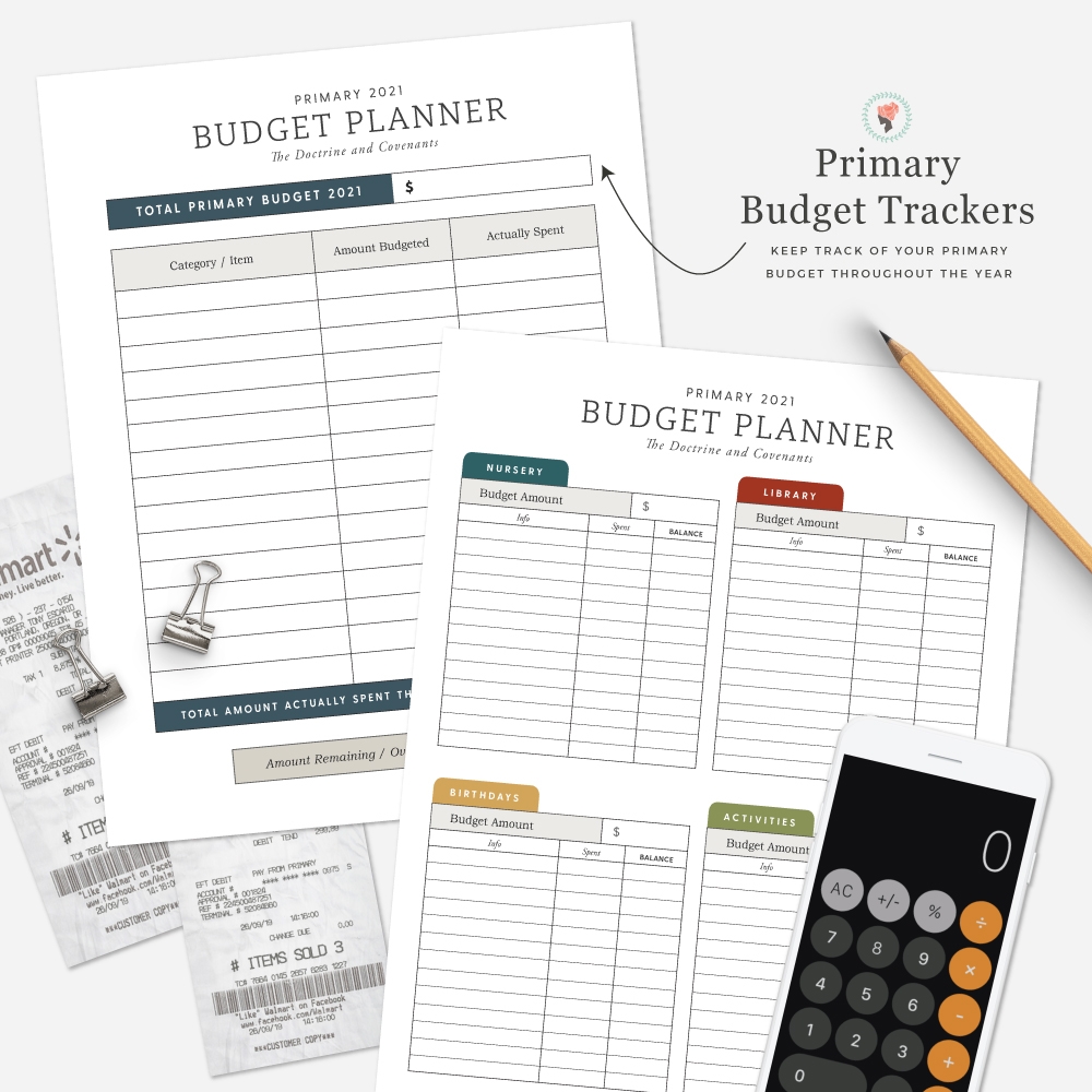 Lds Primary Budget Template