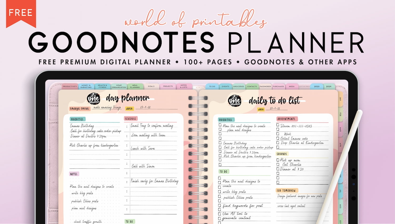 Goodnotes Weekly Budget Template Free