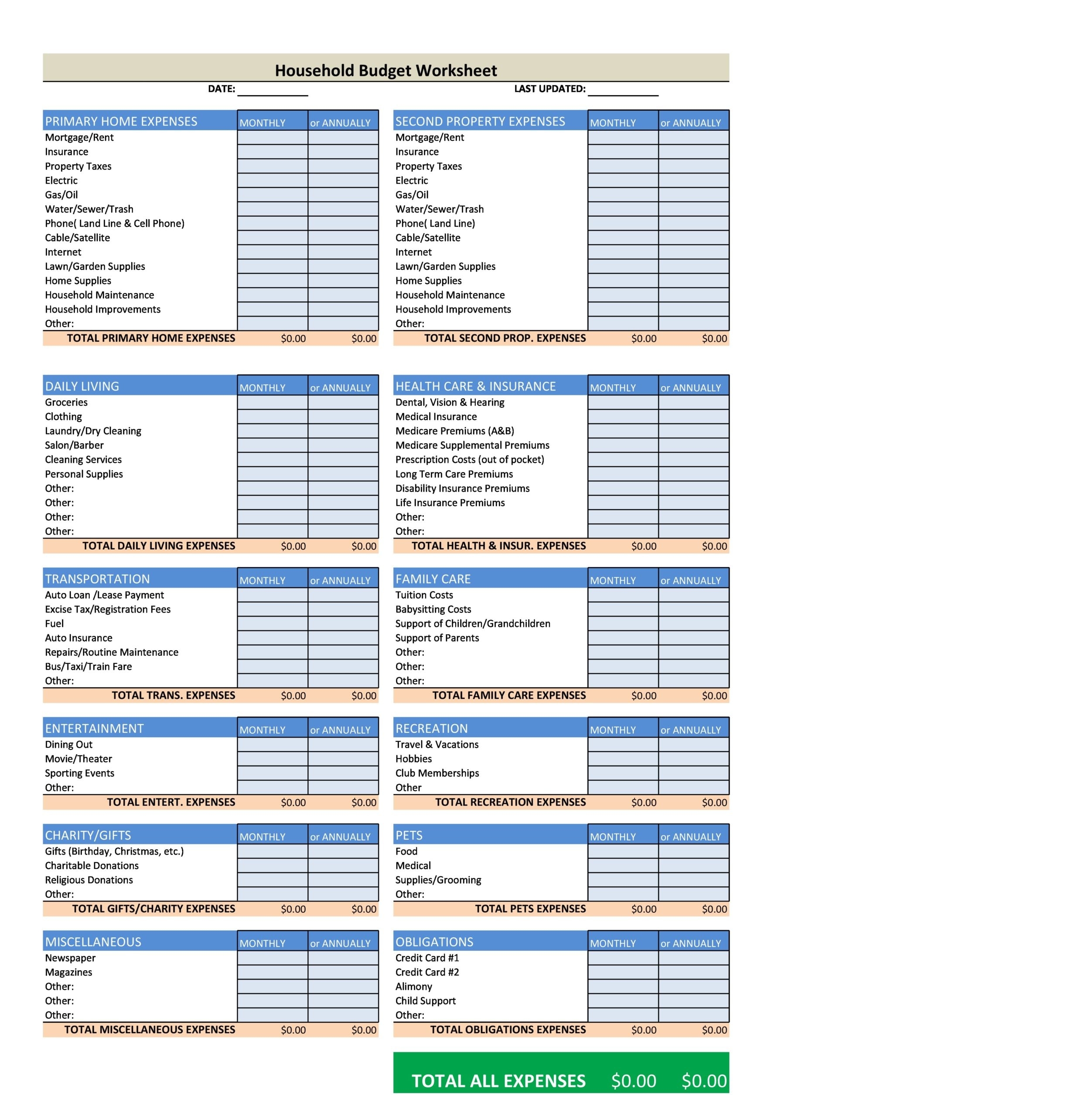 28 Best Household Budget Templates Family Budget Worksheets 28 Best Household Budget Templates Family Budget Worksheets