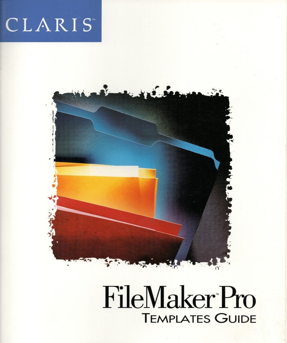 38 Page Softback Claris Filemaker Pro Templates Guide For Macintosh No S W A54 EBay UK