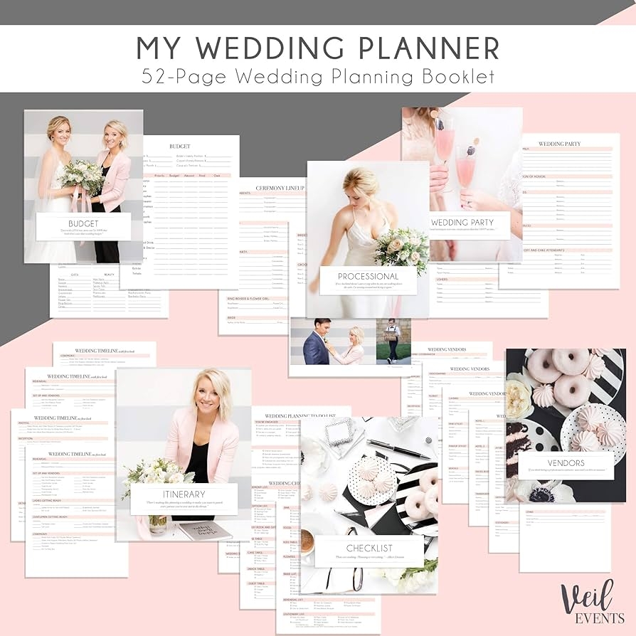 Amazon My Wedding Planner Organizer And Spreadsheet Brides Grooms Planning Wedding Budget Timeline Vendors Check List And More Online 