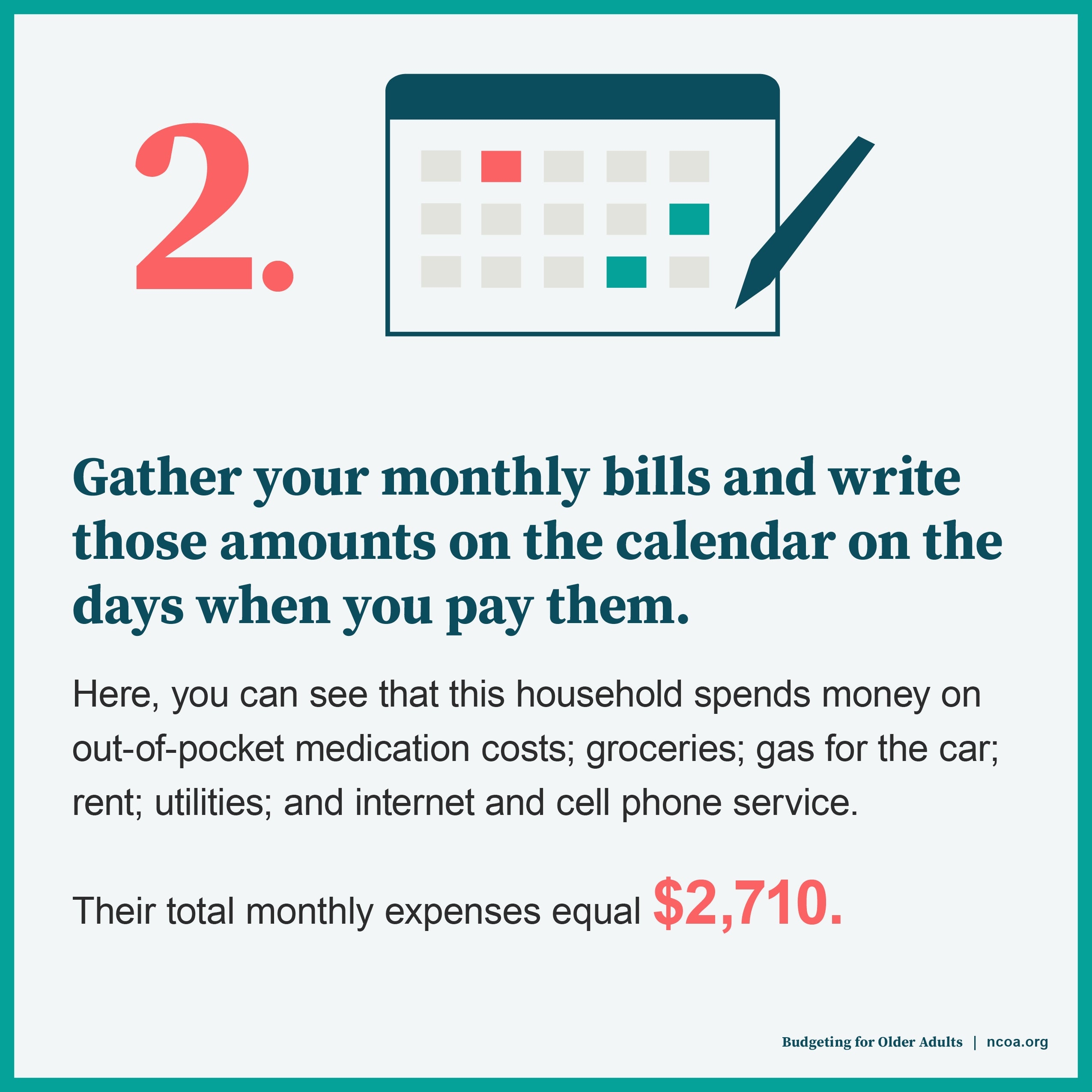 An Older Adult s Guide To Using A Budget Calendar