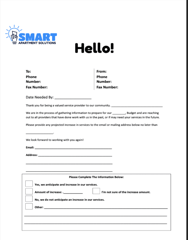 Yardi Budget Upload Template