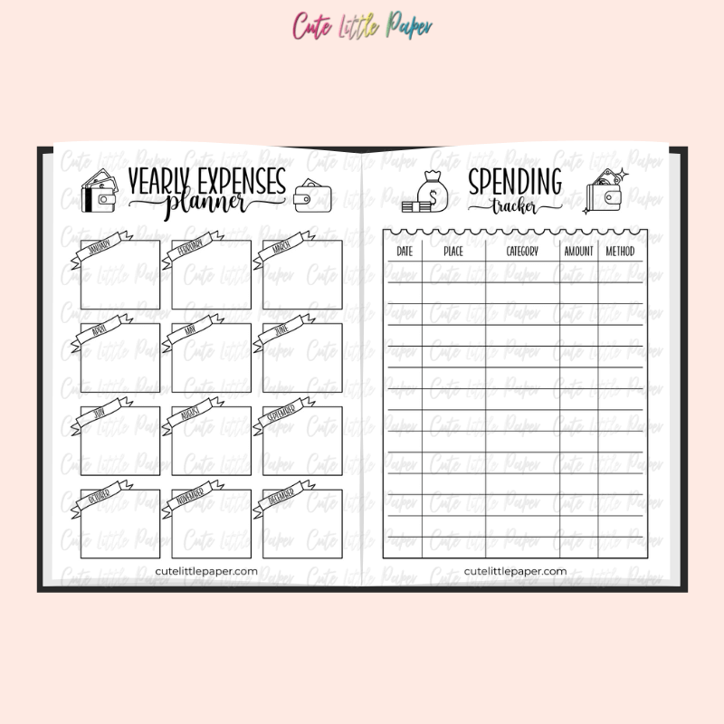 Bullet Journal Budget Trackers And Finance Planner Pages