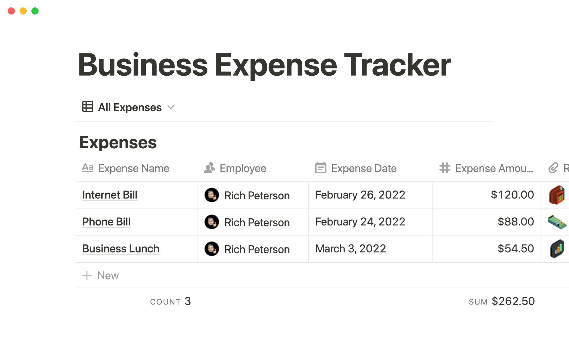 Business Expense Tracker Template By Template Road Notion Marketplace