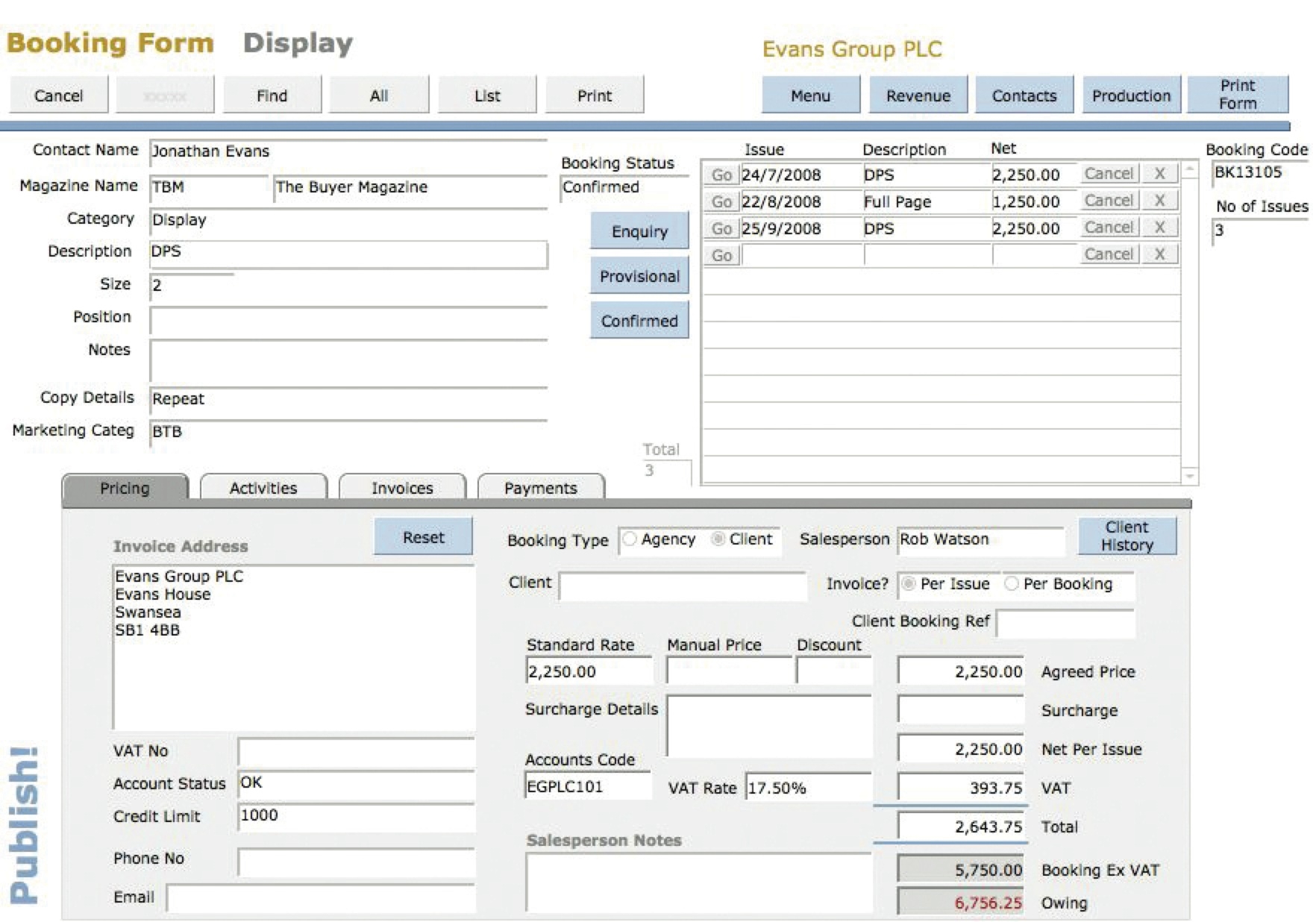 Filemaker Pro Budget Template