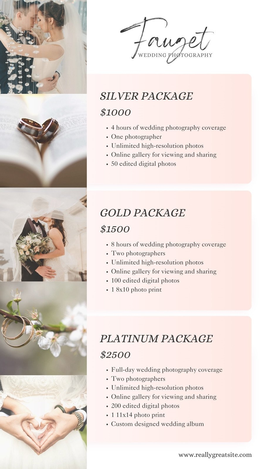 Customize 36 Wedding Price Lists Templates Online Canva